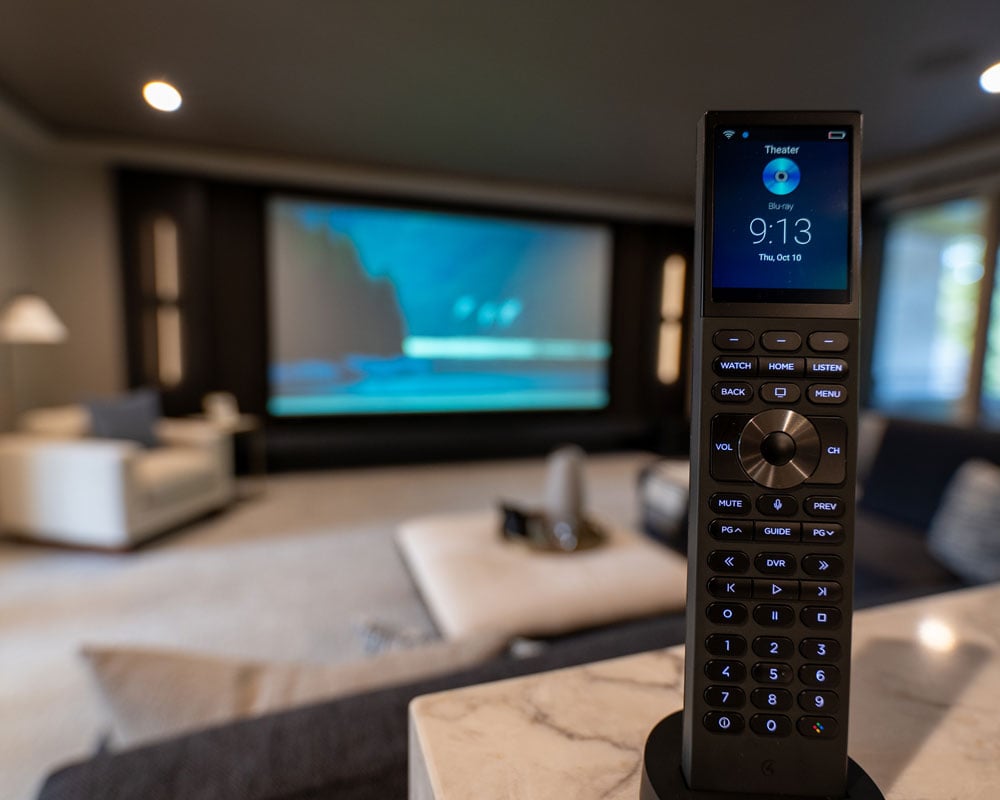 Remote control and projection screen